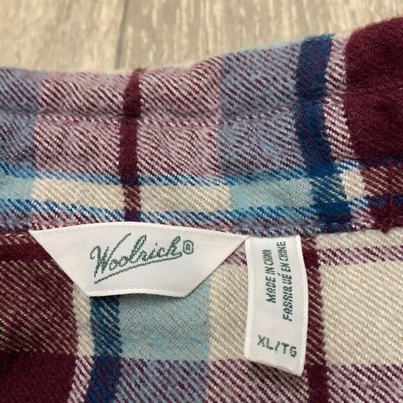 Womens Woolrich Flannel‎ Button Up Casual Longsleeve Shirt - Picture 5 of 6